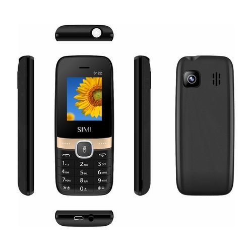 SIMI S122 1.77QVGA Feature Phone Dual SIM Card 1050mAh - Black