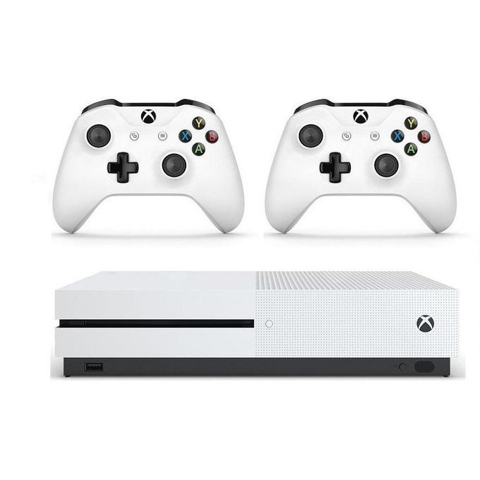 Xbox One S With 8 Games & 2 controllers - White- Refurbished