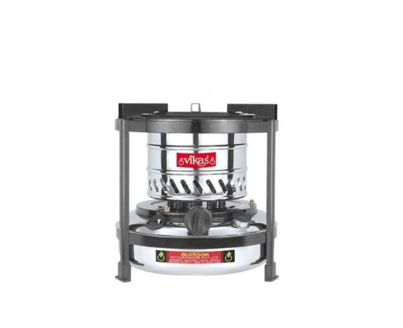 Paraffin Stove Kerosene Stove High Fuel Capacity & Stands - Silver 1045133 - Generic