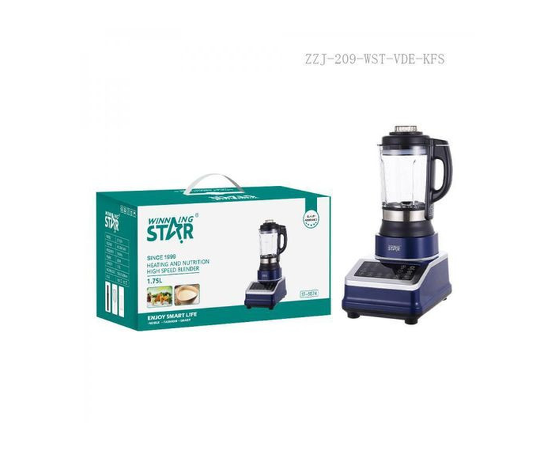 1.75 Liters Touch Operated Blender Ice Crusher And Food Processor With Very Sharp And Strong Blades For Mixing Blending - Multicolor