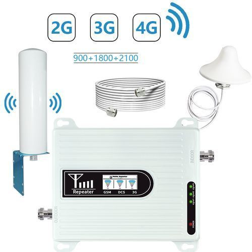High Gain Network Booster - 4G Internet And Voice - white
