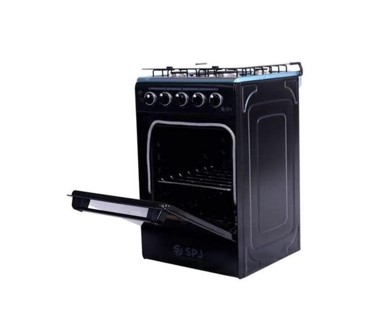 SPJ 50*50cm Full Gas Standing Cooker + Gas Oven - Black