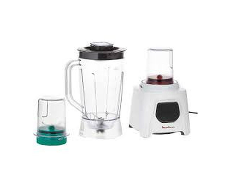 Moulinex Blendeo Blender 450W 1.5L Jug With Grinder & Chopper Attachment LM2B3127