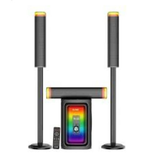 Sayonapps 3.1 CH Multimedia Speaker Surround System With Clear Sound And Deep Bass Led Lighting-Black