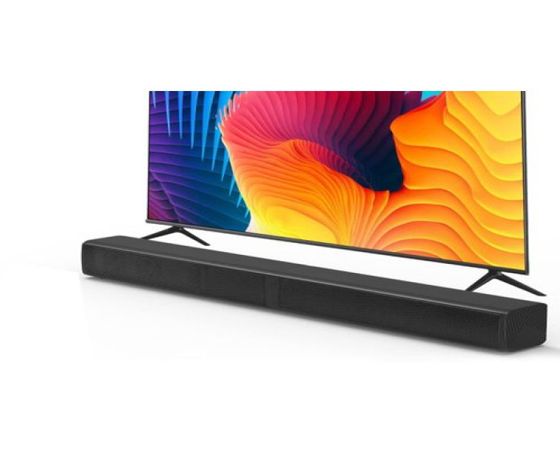 43 Inches Smart Television Set With Free Soundbar With Clear Sound-Black