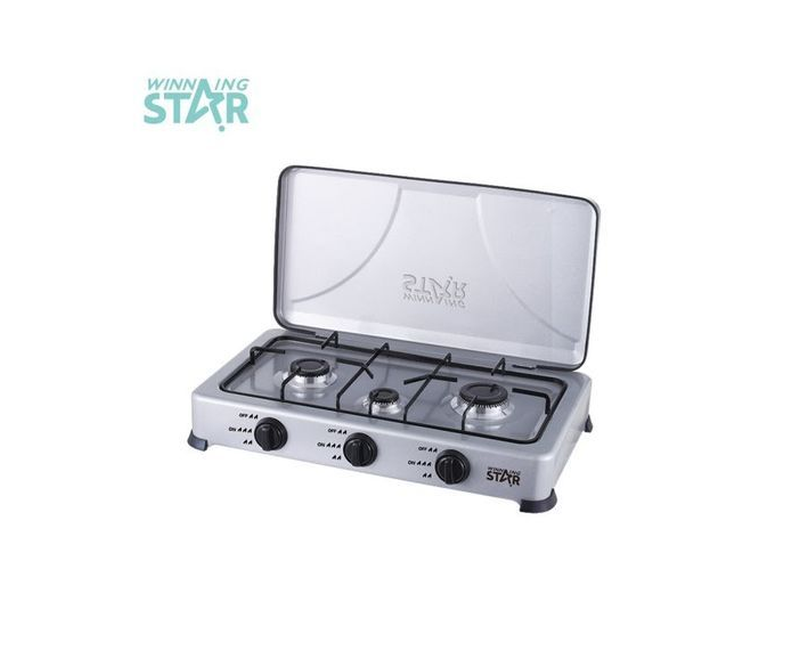 GAS STOVE 3 BURNER STEEL