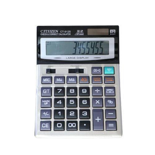 Superior Calculator-Extra Large Display-12 Digits- Grey