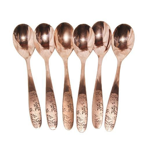 Tea Spoons, 6pcs - Copper