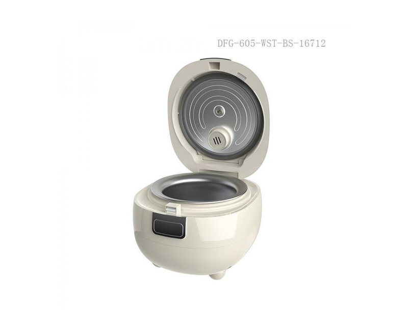 1.2L Multifunctional Electric Rice Cooker with IMD Touch Screen Aluminum Alloy Inner Pot LED Display Anti-Dry Heating Auto Power Off 24h Scheduled Appointment Automatic Insulation PP Steamer Tray Rice Measuring Cup And Spoon - Cream Winningstar