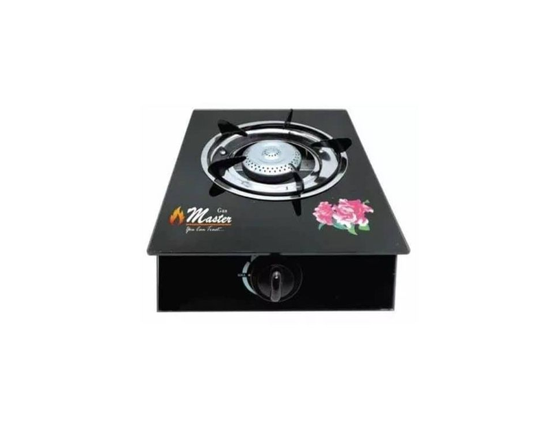 Single Burne rAutomatic Ignition Tempered Glass Work Desk Top Gas Stove Cooker Hot Plate-Black Digiwave