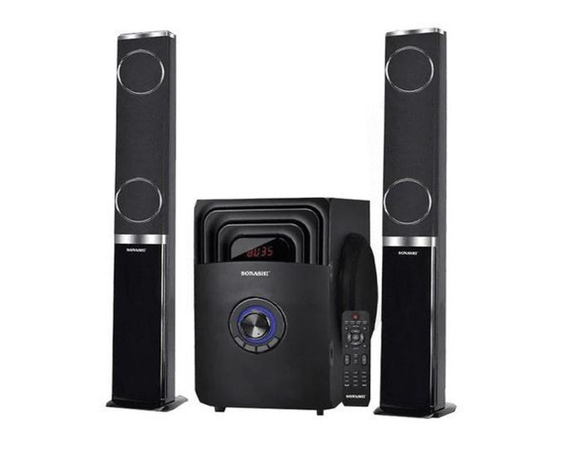2.1 Channel Speaker With Convertible Sounbar And Super Subwoofer-Black