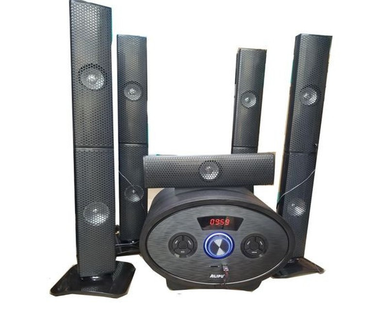 5.1 Multimedia Wireless Home Theatre Speaker With Base Stereo -Black