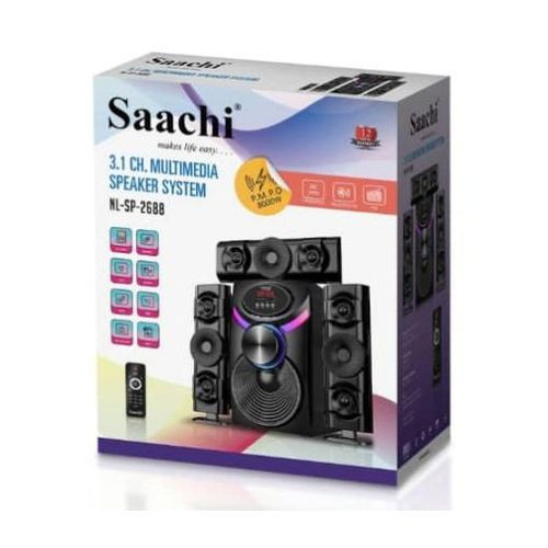 High Tech Super Bass Woofer With Remote-Black