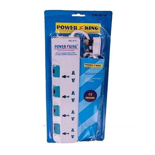 philps 4 Ac Outlets Electric Extension Cable Overload Protection-White