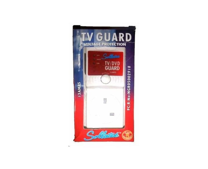 TV DVD Guard 13Amps  White