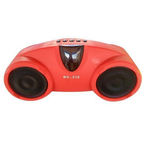 Powerful Bluetooth Wireless Speaker With Radio-Red