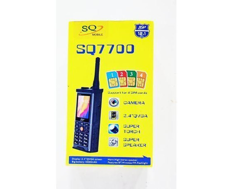 SQ7700P 1000mAh Battery supports 4sim cards - Black