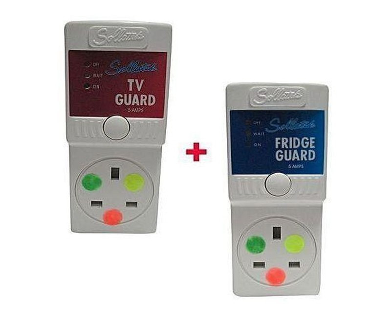 Bundle of Sollatek TV Guard 13Amps & Fridge Guard 13Amps - White