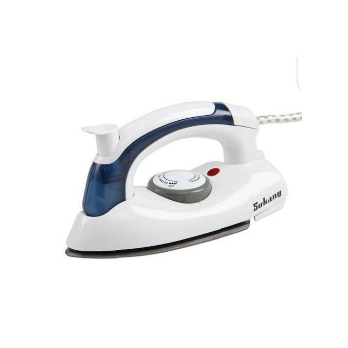 Sokany Portable Mini Travel Steam Iron Foldable White