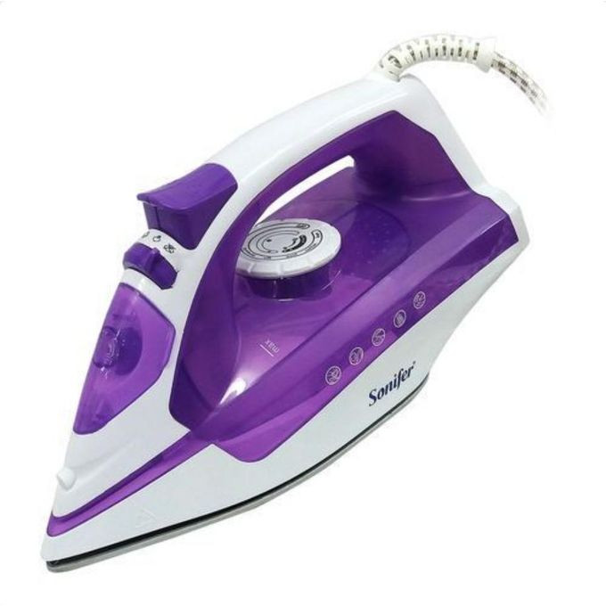 Steam And Dry Flat Iron - White Purple