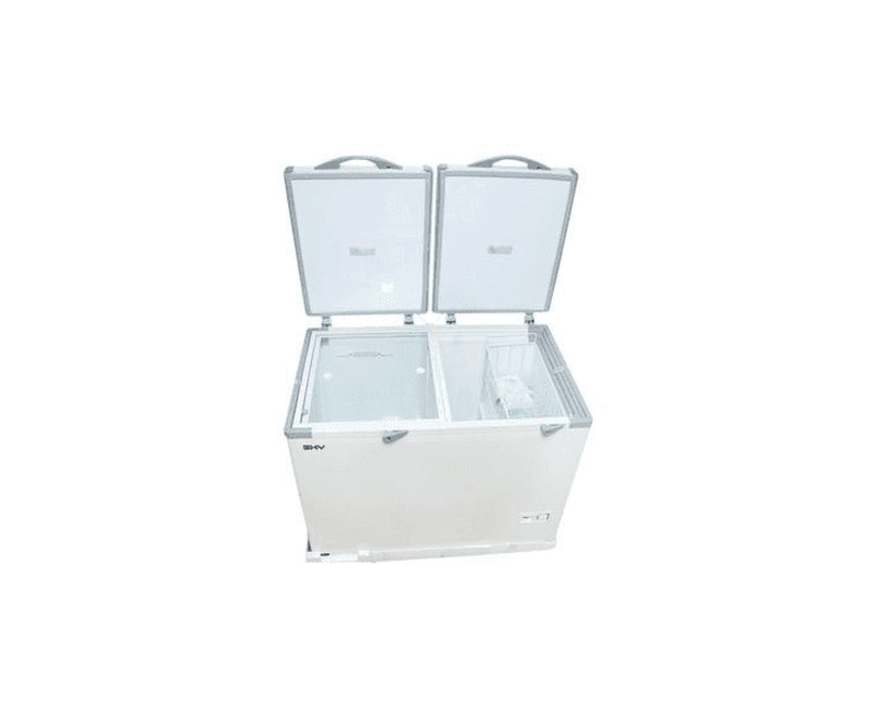 SKY SK 42 DD 420L Chest Freezer Double Door Sliding Glass