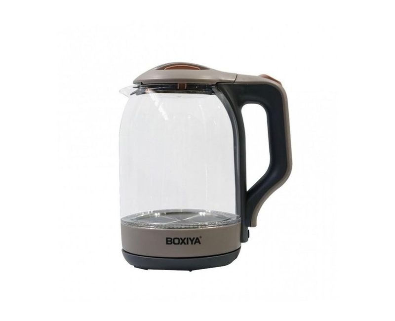 1.8L High Borosilicate Glass Double Ti-Hot Separable Base Automatic Paw Cordless Electric Kettle -Multicolor Boxiya