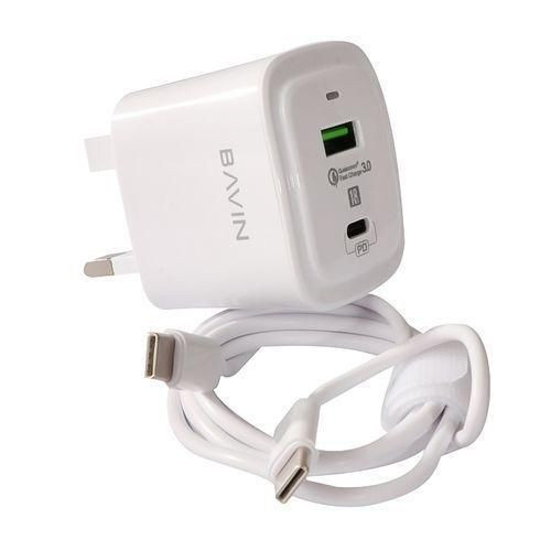 Super Smart Charger Adapter For Both IOS & Andriod - White