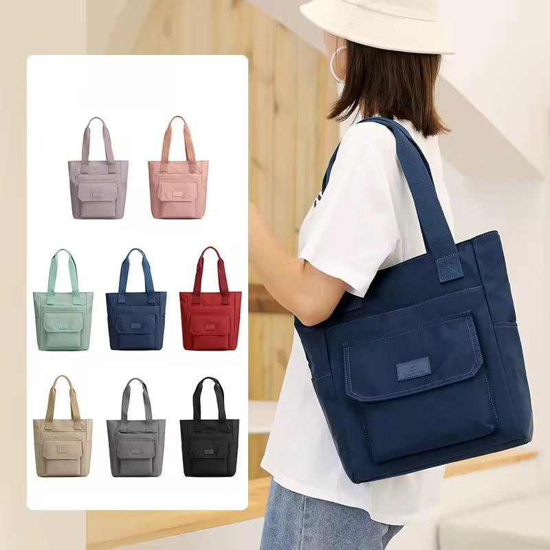 Tote Bag for Women, Multi Pockets Handbag, Shoulder Bag for Work, Large Crossbody Purse - Blue