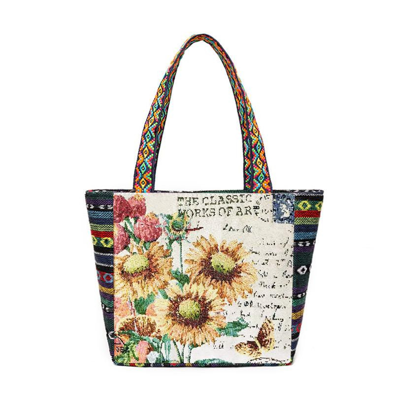 Women’s Shoulder Bag Tote Bag Canvas Girls Bag - multicolor