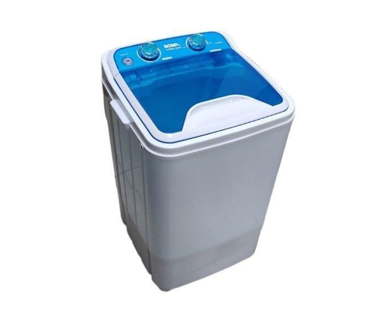 Disinfection Household Mini Single Tub Top Loading Washing Machine Semi-Automatic Single Drum blue and white 6 kg Boma
