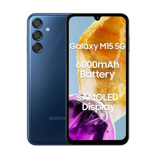 Galaxy M15 - 6.5" 6GB RAM 128GB ROM 50MP 6000mAh - Blue Topaz