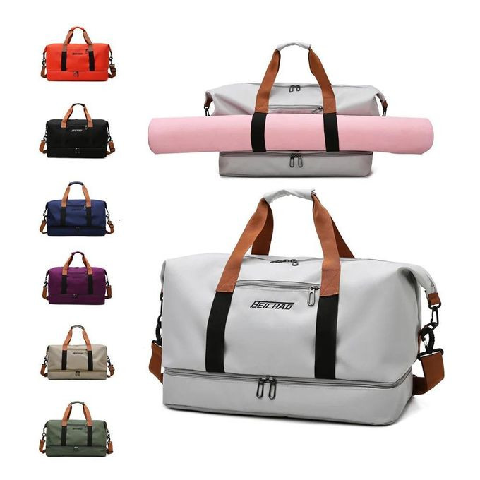 Unisex Duffel Bag Travel Overnight Carry Bag Gym Bag Sports Bag - color may vary