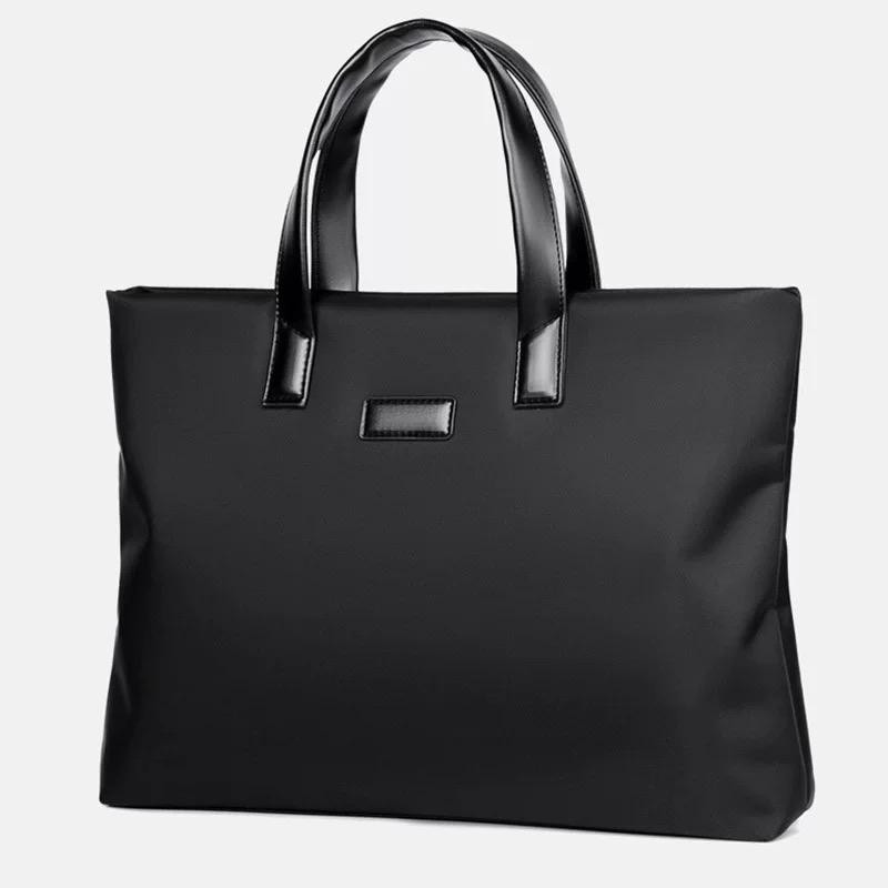 Portable Laptop Bag Document Bag Business Briefcase - black