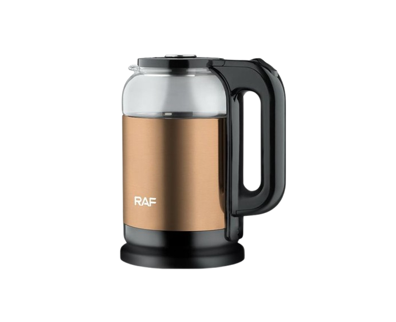 2 Litre Electric Glass Kettle Cordless with Blue LED Light, Borosilicate Glass, Auto Shut-Off and Boil-Dry Protection- Multicolor RAF