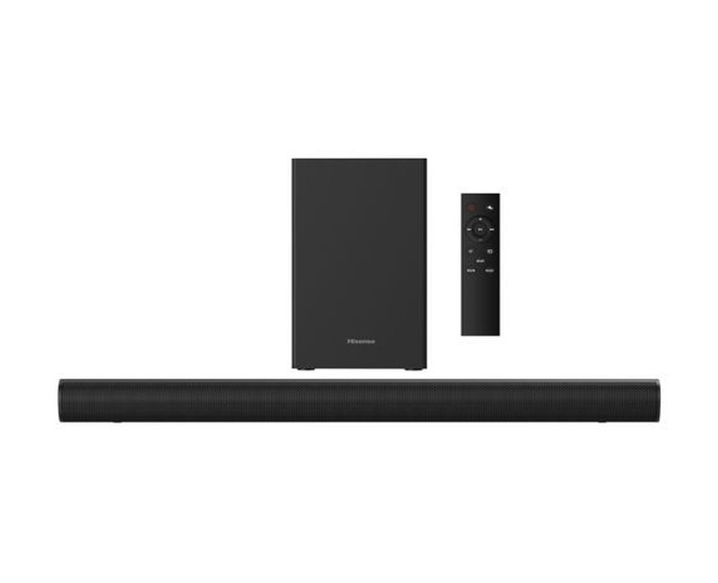 2.1 Channel HS1800 Soundbar Speaker Powerful Audio System With Wireless Subwoofer-Black