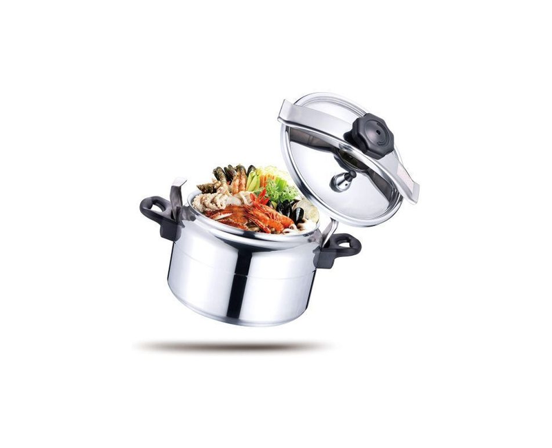 9L Pressure Cooker - Silver. HTH