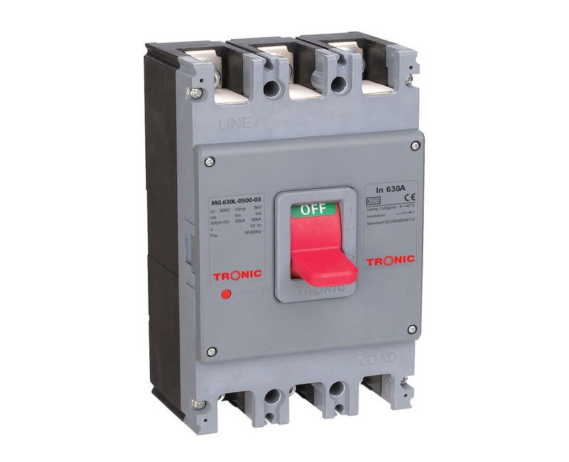 MCCB BREAKER 500A3POLE MG 630L-0500-03