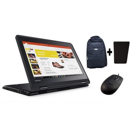 Refurbished Yoga Touch screen,11.6 inch,500GB HDD,Intel Celeron, 4GBRAM Plus Free Bag and Mouse - Black