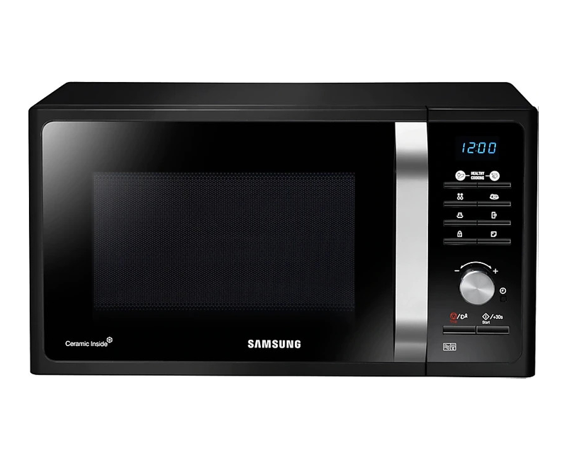 Samsung 23 – Litres Microwave Oven, GRILL , Ceramic Enamel, Automatic, MS23F301TAK  Black
