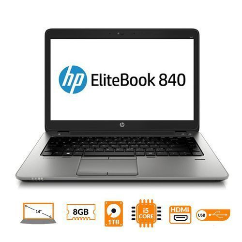 Refurbished Hp ELITEBOOK 840 G1 i5 - 8GB RAM - 1TB HARD DISK