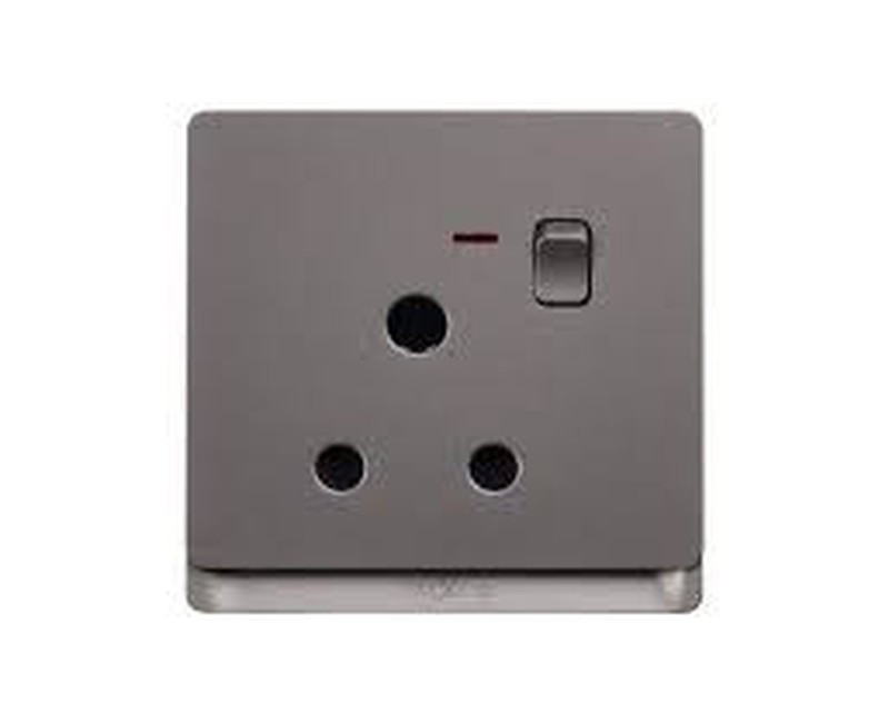 SINGLE 15A SWITCH SOCKET GREY TD 5115-GY