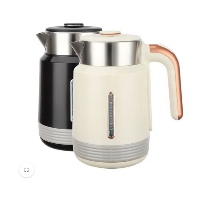 Hoffmans 2.5L Electric Milk Boiling/ Cooking Pacolator/Kettle -Black Creamm.