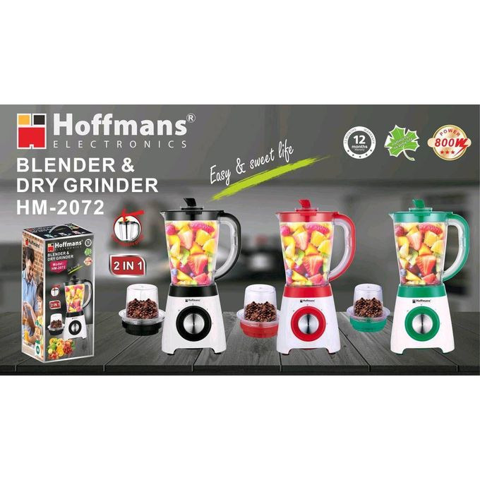 Hoffmans Blender & Dry Grinder HM-2072 - Multcolour