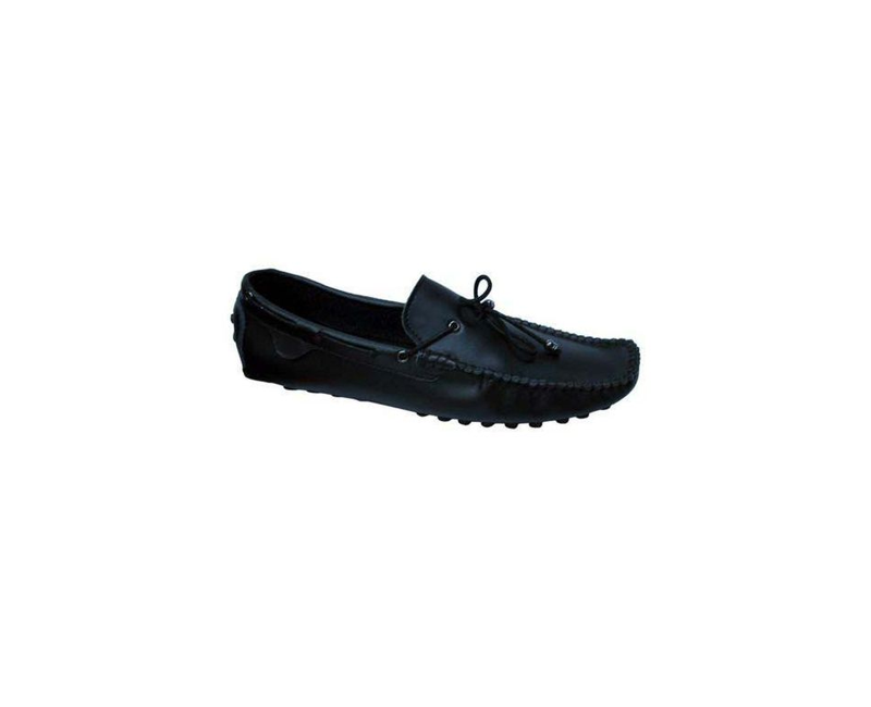 Men's Lace Up Moccasins - Black