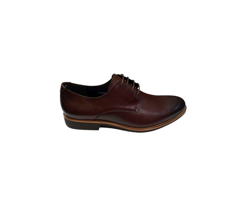 Men's Lace Formal Shoes - Coffee Brown