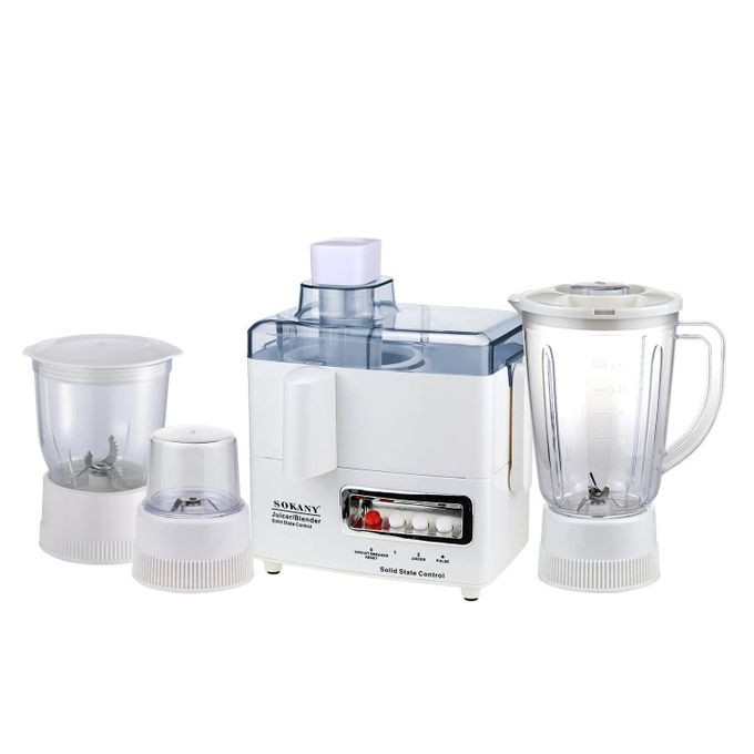 Sokany 4 In 1 Food Processor Juicer,Blender,Grinder,Meat Chopper-Transparent