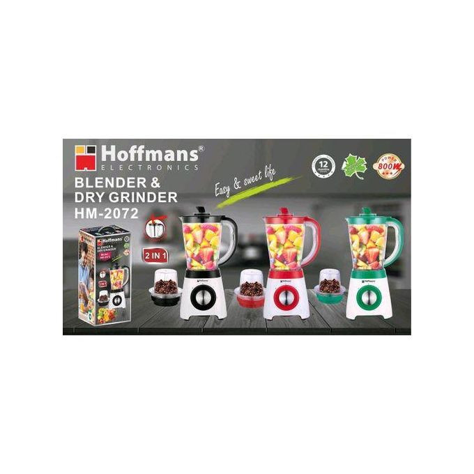 Hoffmans Blender & Dry Grinder HM-2072 - White
