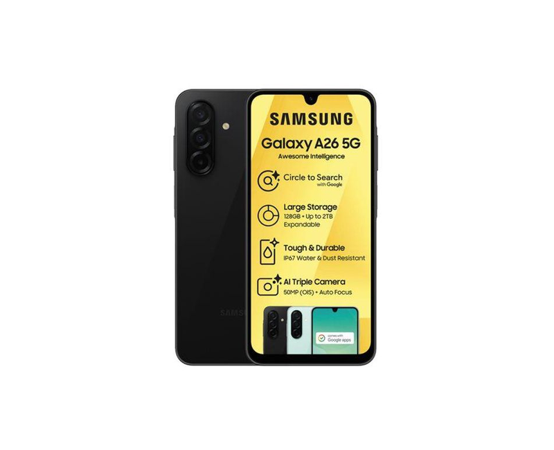 Galaxy A26 5G 6.7" 6GB RAM 128GB ROM 50MP 5000mAh – Black