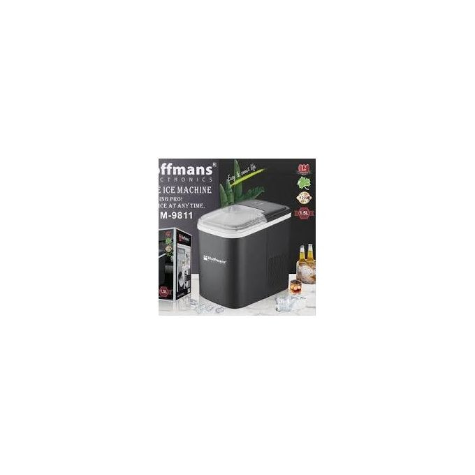 Hoffmans Ice Maker Machine – 1.5L Capacity Quick & Convenient Ice Production. Multcolour