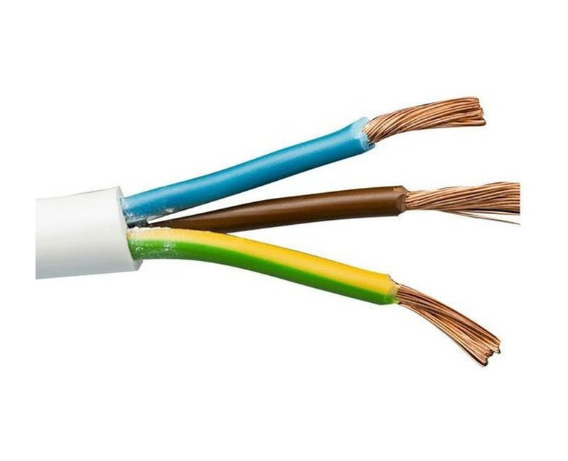ELECTRICAL FLEXIBLE CABLE 4MMX3C WHITE IN MTR